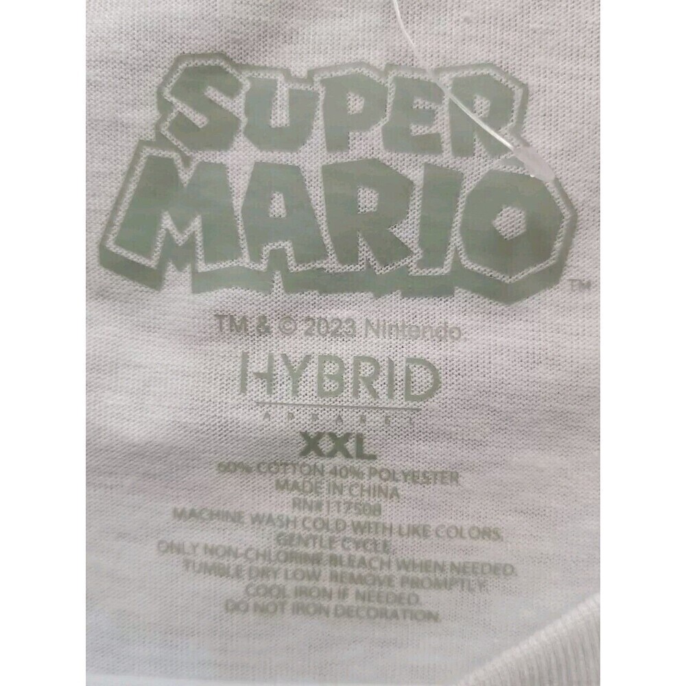 Super Mario T-Shirt Women's Size XXL White Yoshi Family Graphic Short Sleeve - Picture 3 of 6